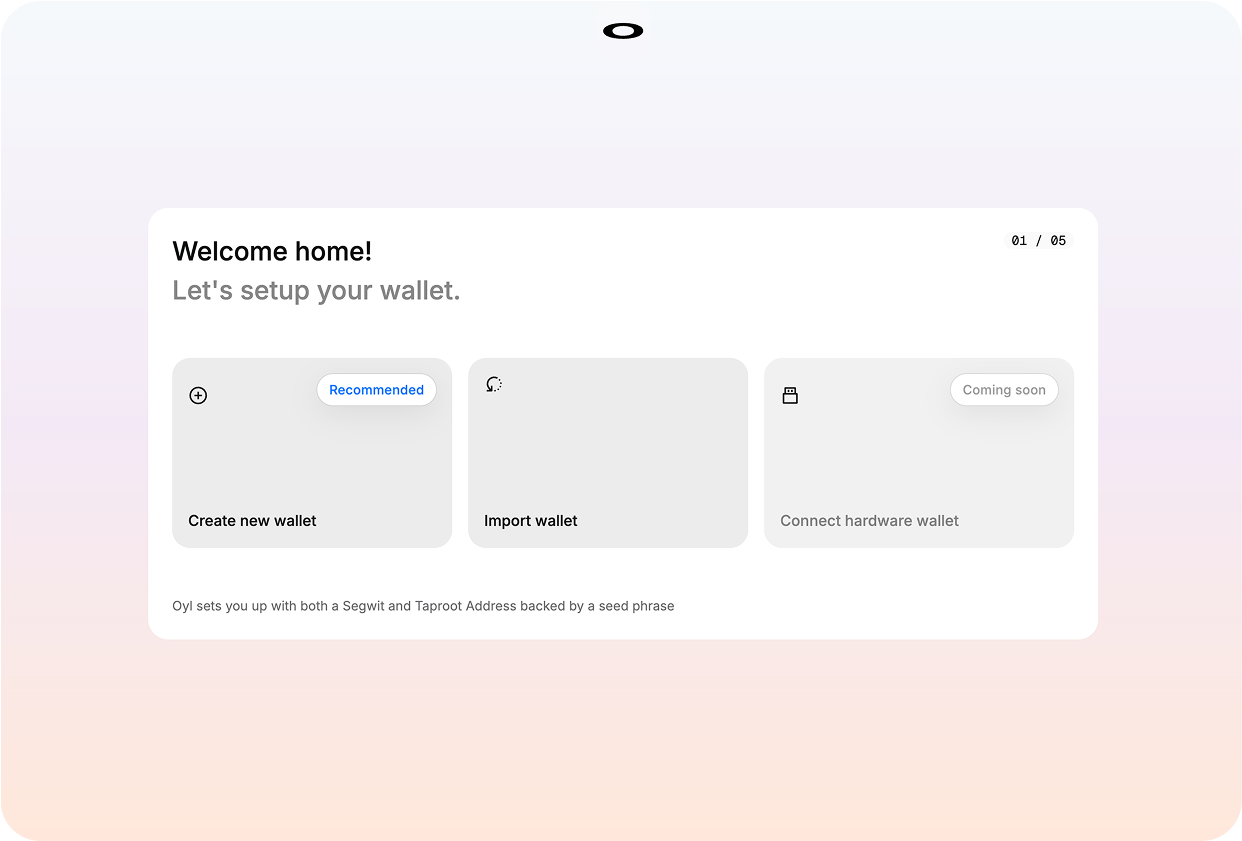 Create Wallet