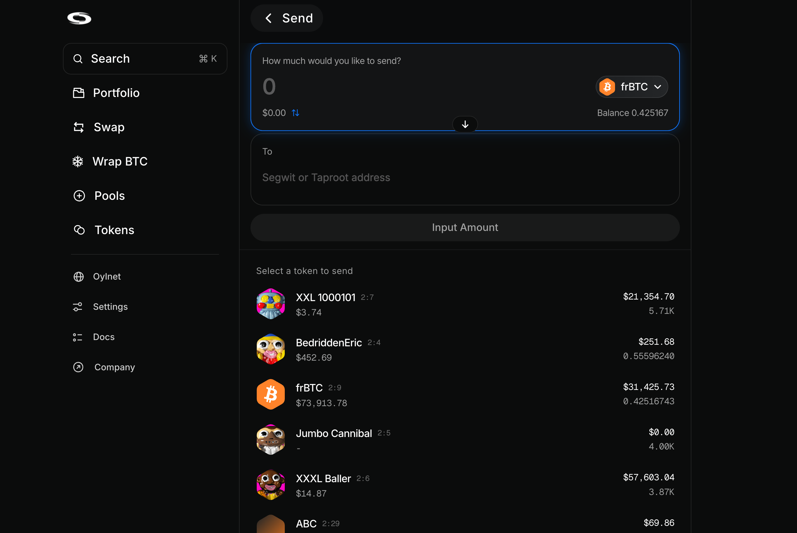 Select Token